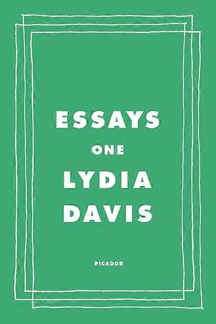 Essays One by Lydia Davis Paperback Book