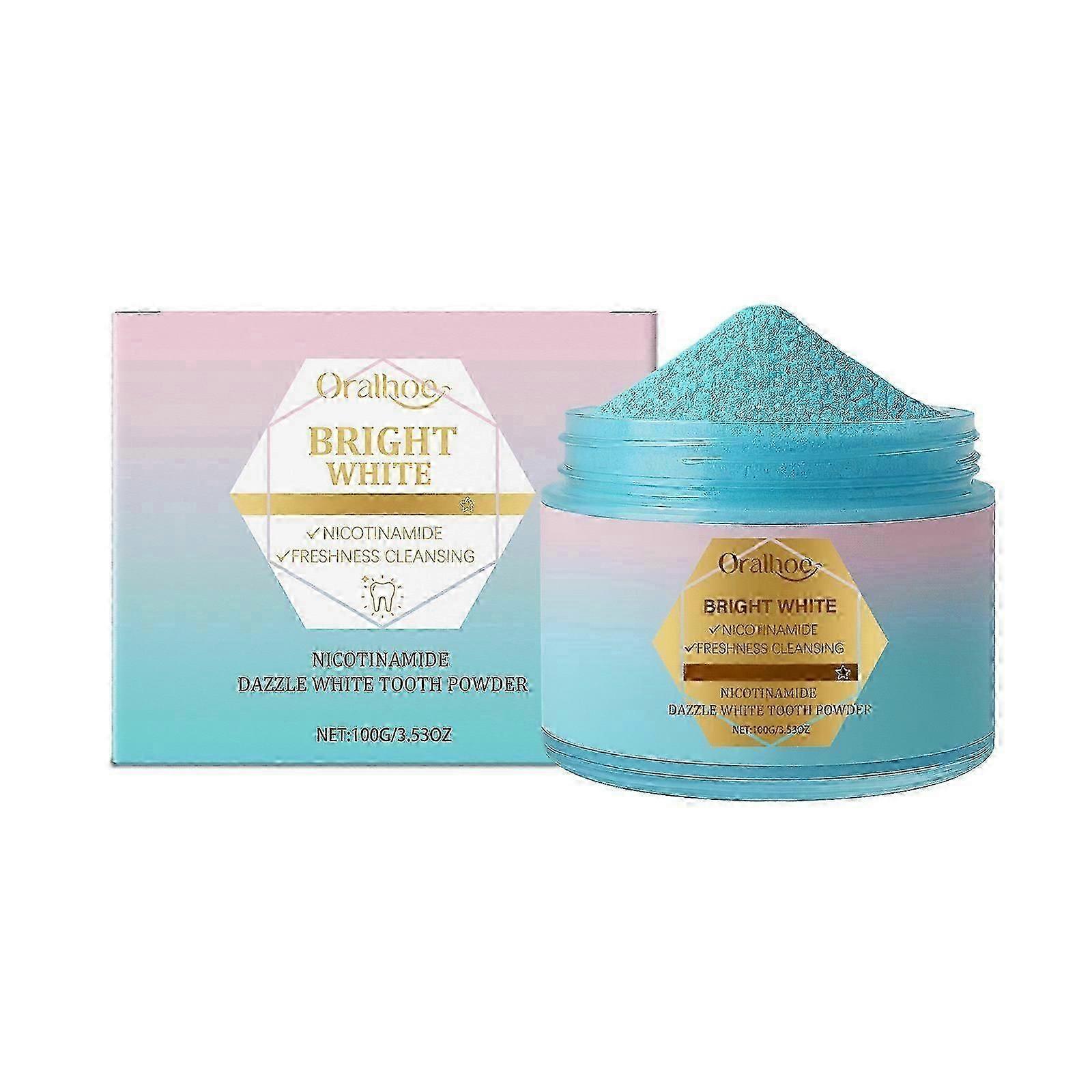 Oralhoe ナイアシンアミド歯磨き粉は、歯、黄ばみ、汚れ、臭いをやさしくクレンジングし、デイリーケア歯磨き粉パウダー