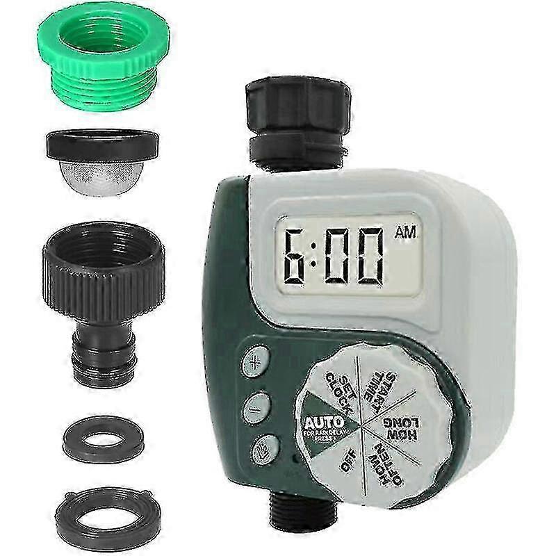 Garden Sprinkler With Automatic Timer, Without Battery, Green