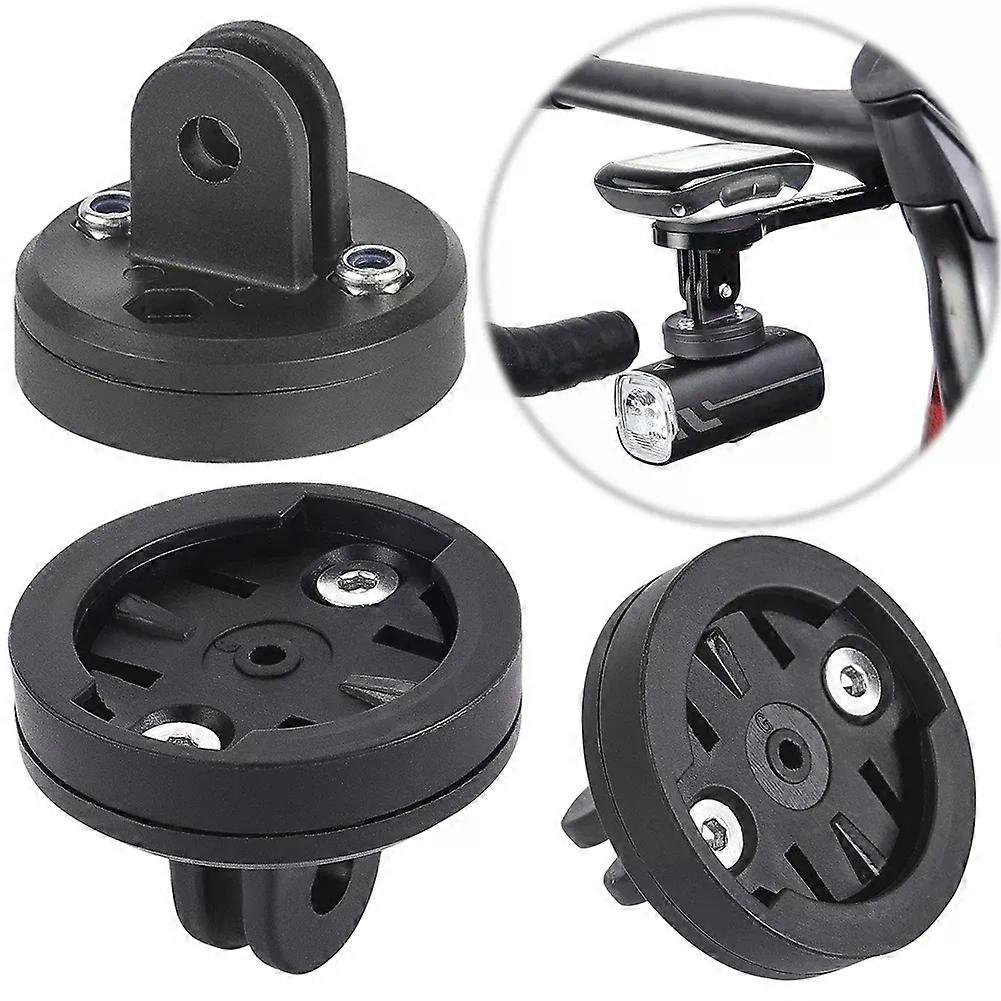 Bicycle Camera Headlight Holder Connecting Seat Bike Computer Fixing Base Adjustable Angle for Garmin/XOSS/Magene/BlackBird/iGS
