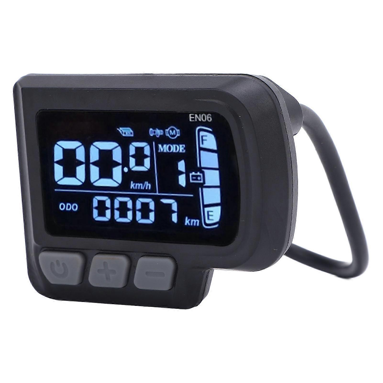 Electric Scooter LCD Panel LCD EN06 Panel with USB 6 Pin Water Resistant Connector 24 48V