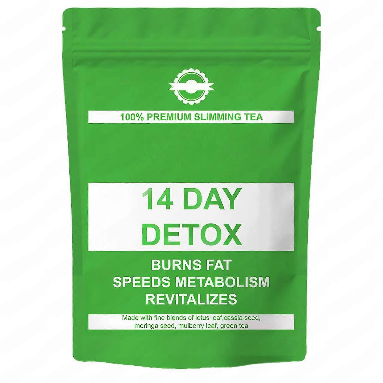 תה צמחים להרזיה, תה ניקוי רעלים לבטן שטוחה ל-14 ימים