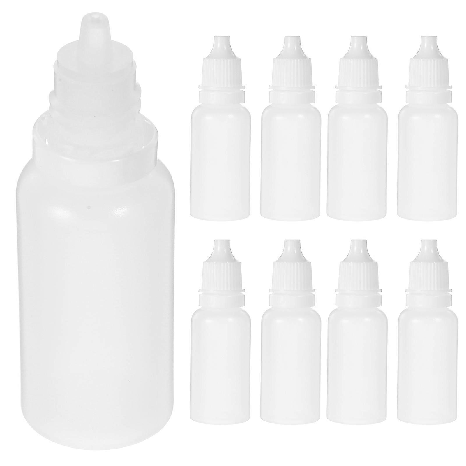 Eye Dropper Bottle for Liquid Dispensing 12Pcs Transparent Plastic Bottles