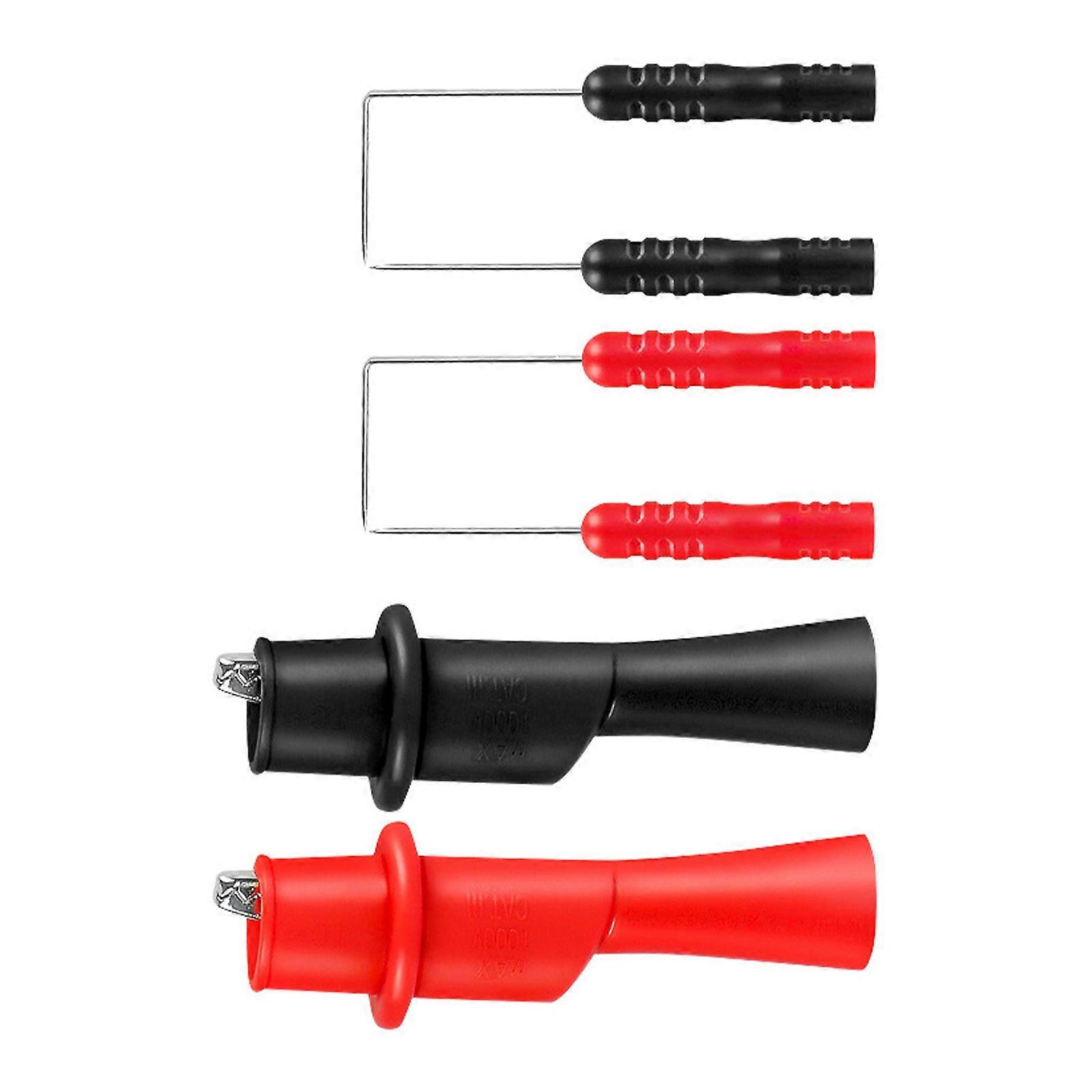 Insulation Wire Piercing Probe Clip Test Lead Multimeter Test Probes with 2mm Banana Socket for Car Diagnostic Multicolor