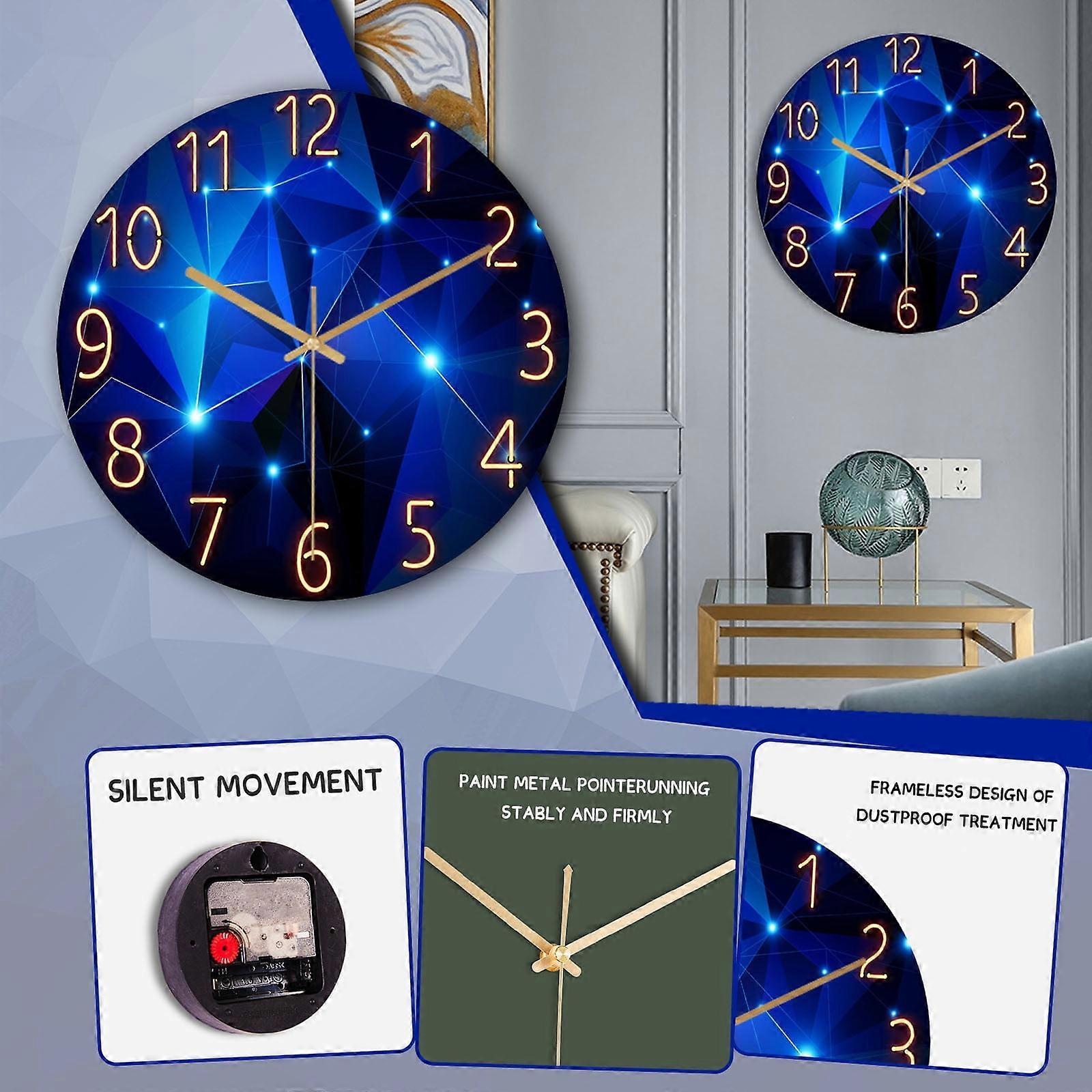 Kids Learning Clock with Timer, Animal & Aircraft Design, Silent Quartz Wall Clock, Compatible with Digital Timer for Kids