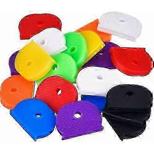 w Multifunctional Use Key Cap Cover, Flexible Semicircle Design For Keys Organization, Colorful Durable Material Key Organizers (32 Piec
