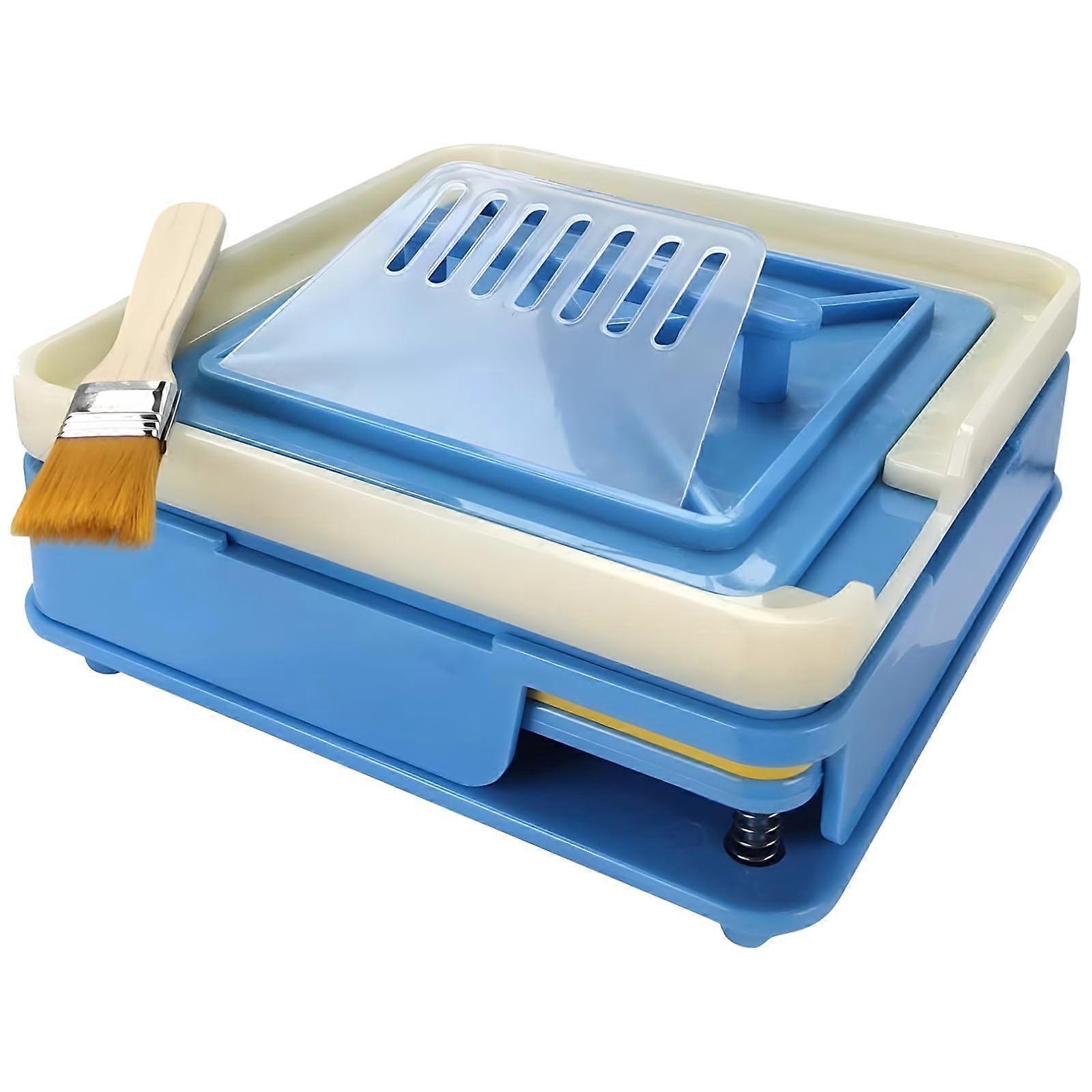 Capsule Filling Tray 100 Holes with Powder Filler Kit, Brush, Scraper, Breathable Design