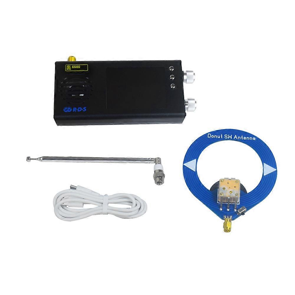 TEF6686 Radio Receiver All Band FM/MW/Shortwave HF/LW Radio Portable Handheld Radio with Donut Antenna B