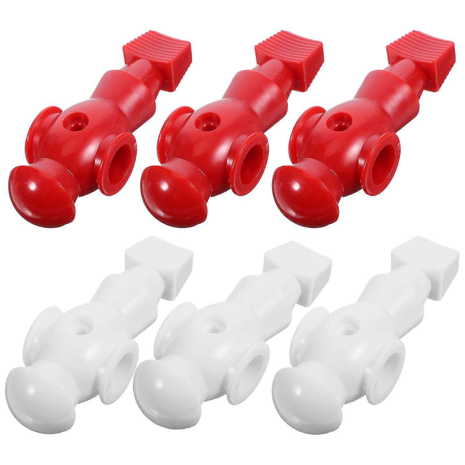 6pcs Foosball Machine Figures Table Football Figures Foosball Machine Accessories Soccer Player Statue