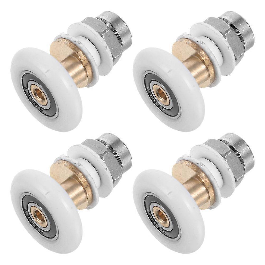 Eccentric Wheel Shower Door Rollers For Operation Universal Fit 4Pcs