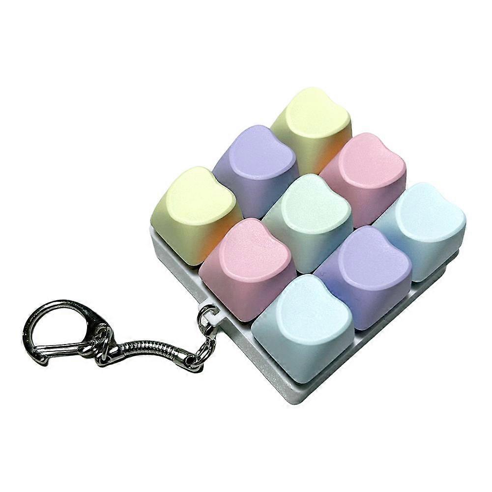 For Kindle KPW6 Nine Grid Heart Keycap Tester Shaft Keychain Mechanical Keyboard Switch Tool