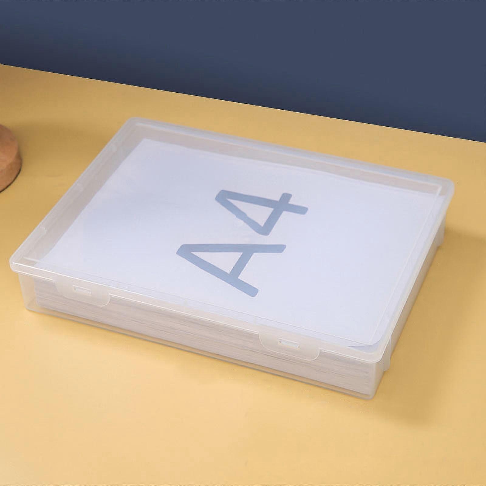 Desktop-proof A4 Document Storage Box, Organizer for Certificates & Files, Compatible with Home Office Use
