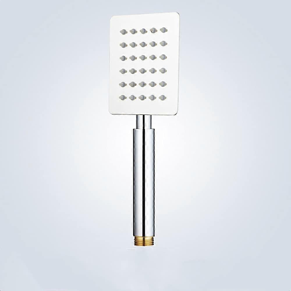 Stainless Steel Handheld Shower Head Set with Hose and Wall Bracket, Square Design, 2 Pack