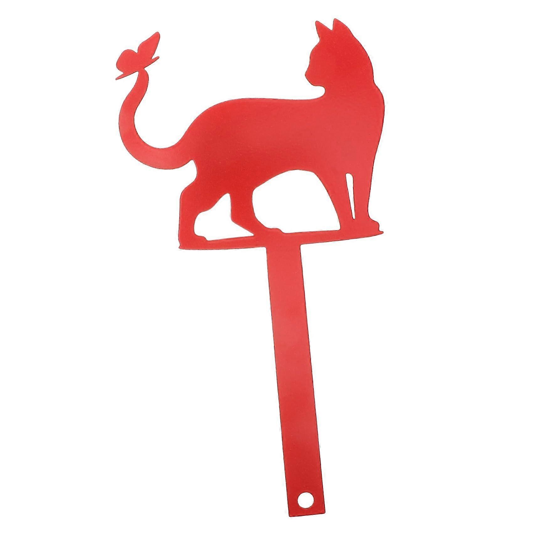 Cat Mailbox Topper with Butterfly Design for Outdoor Garden Decor and Postbox Ornament