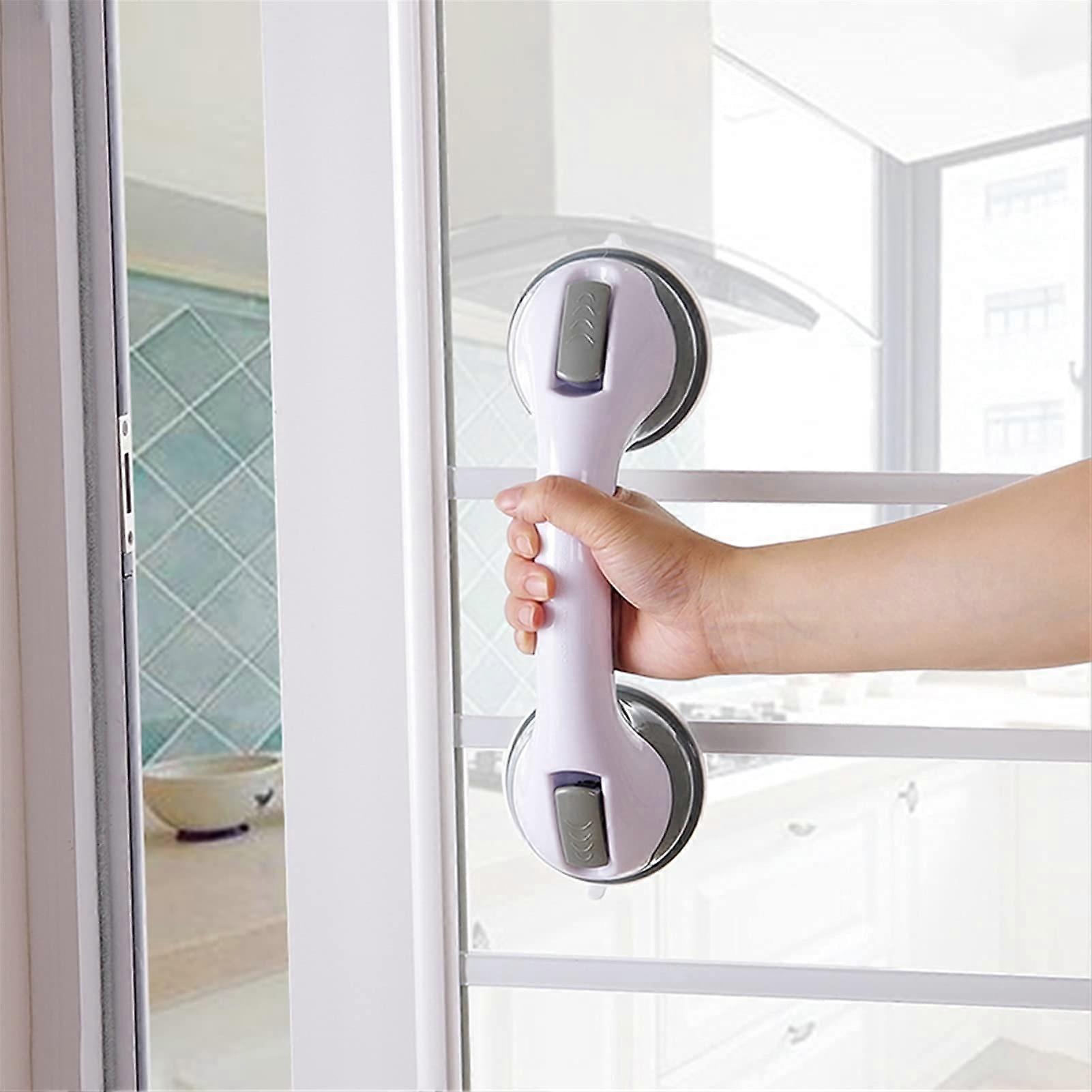 Bathroom Grab Bar with Vacuum Suction Anti Slip Handle for Elderly Safety Support