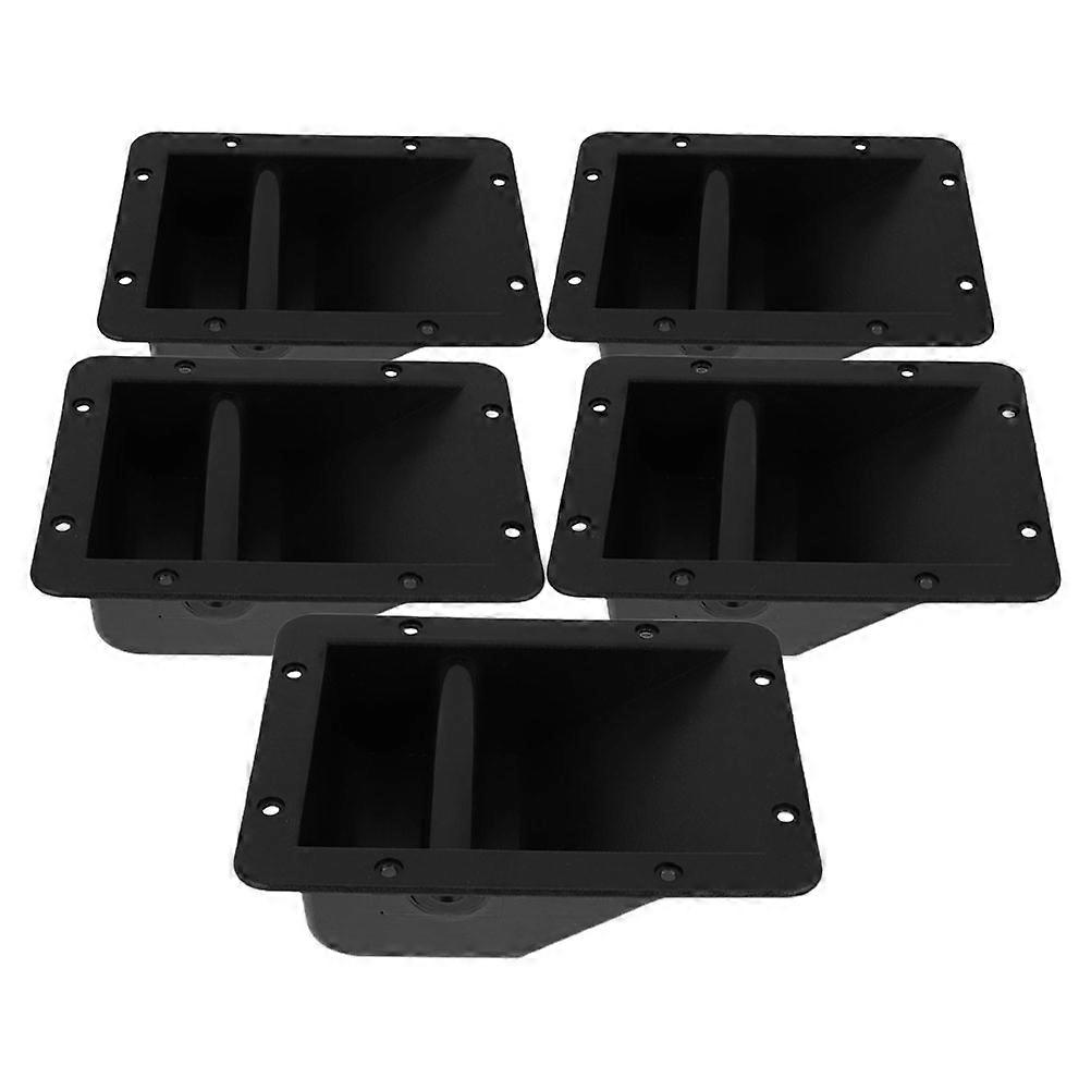 Durable Speaker Handle Plastic for Speaker 5Pcs Comfortable Grip Black