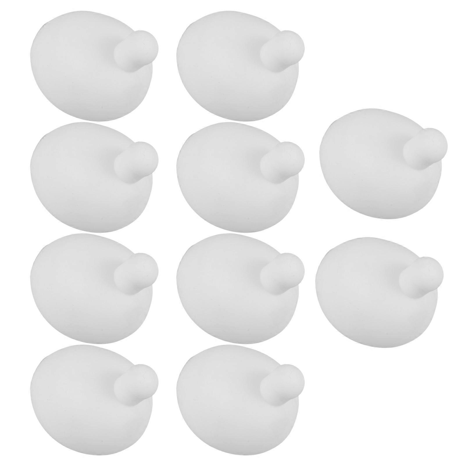 White Silicone Bubble Insert for Doll Making Props 10Pcs