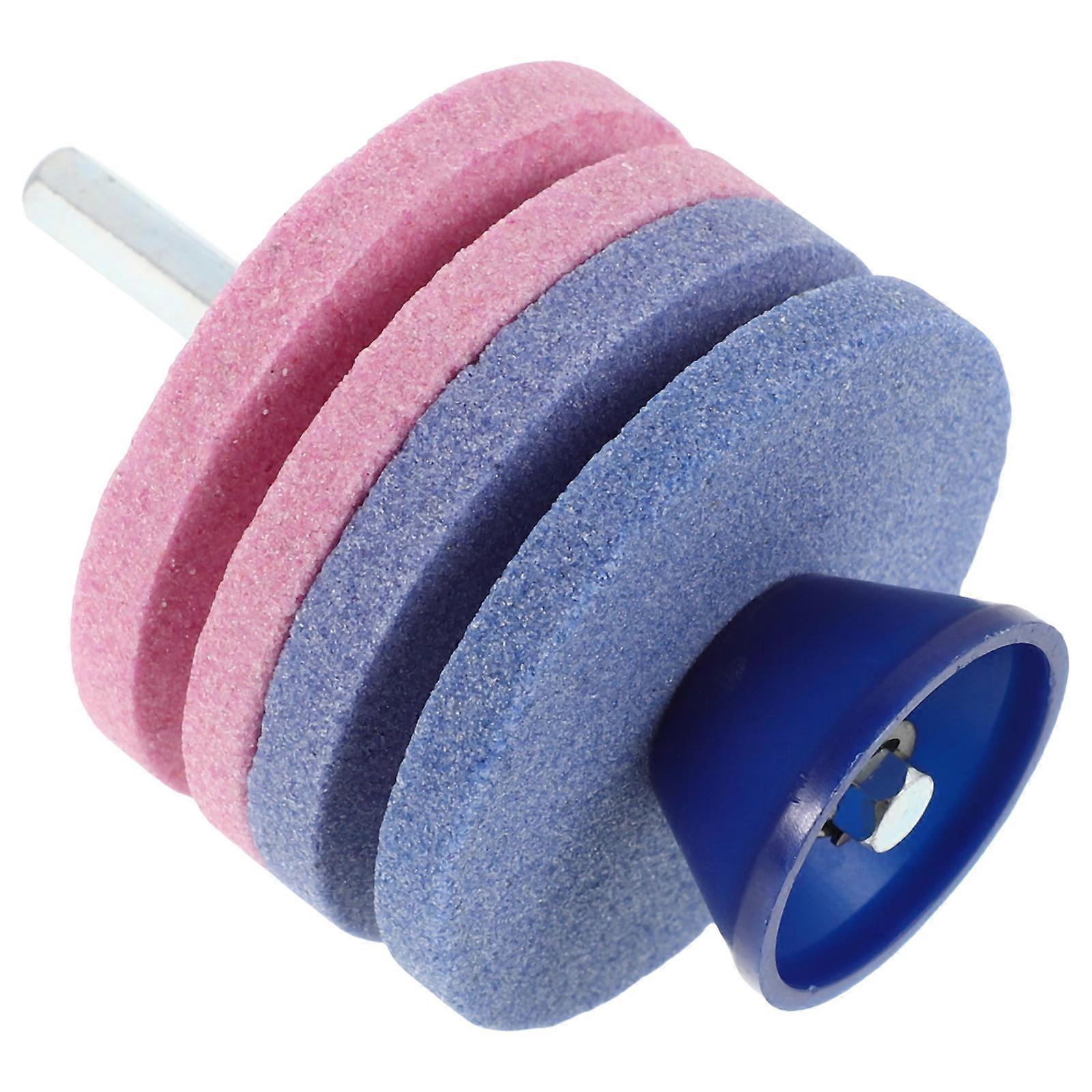 Lawn Mower Sharpener for Garden with Durable Four-Layer Grinding Stone