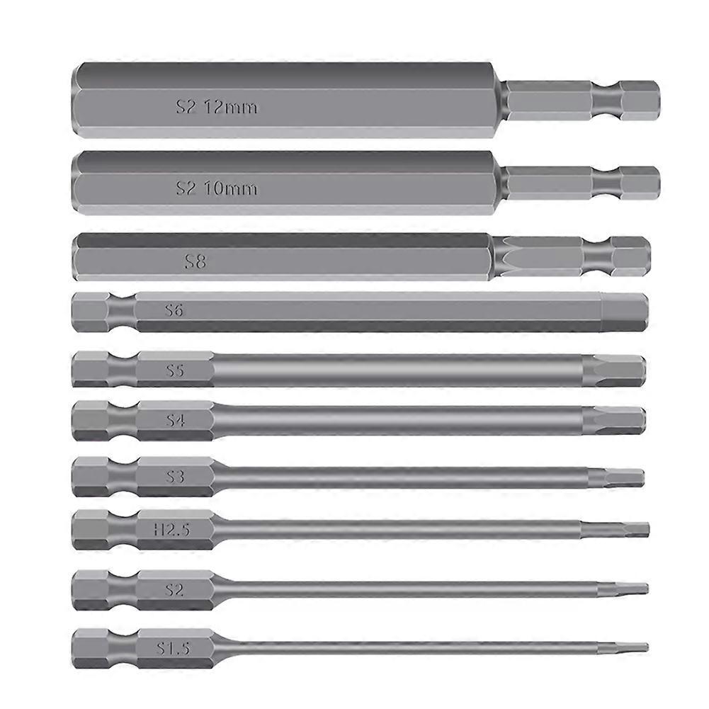 1/4in Hex Bits Driver Tamper Proof Security Drill Magnetic Bit Set