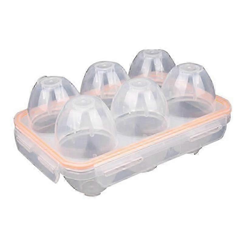 Portable Camping Shockproof And Leakproof 6 Eggs Carrier Container Case Eggs Carrier Holder Egg Sto