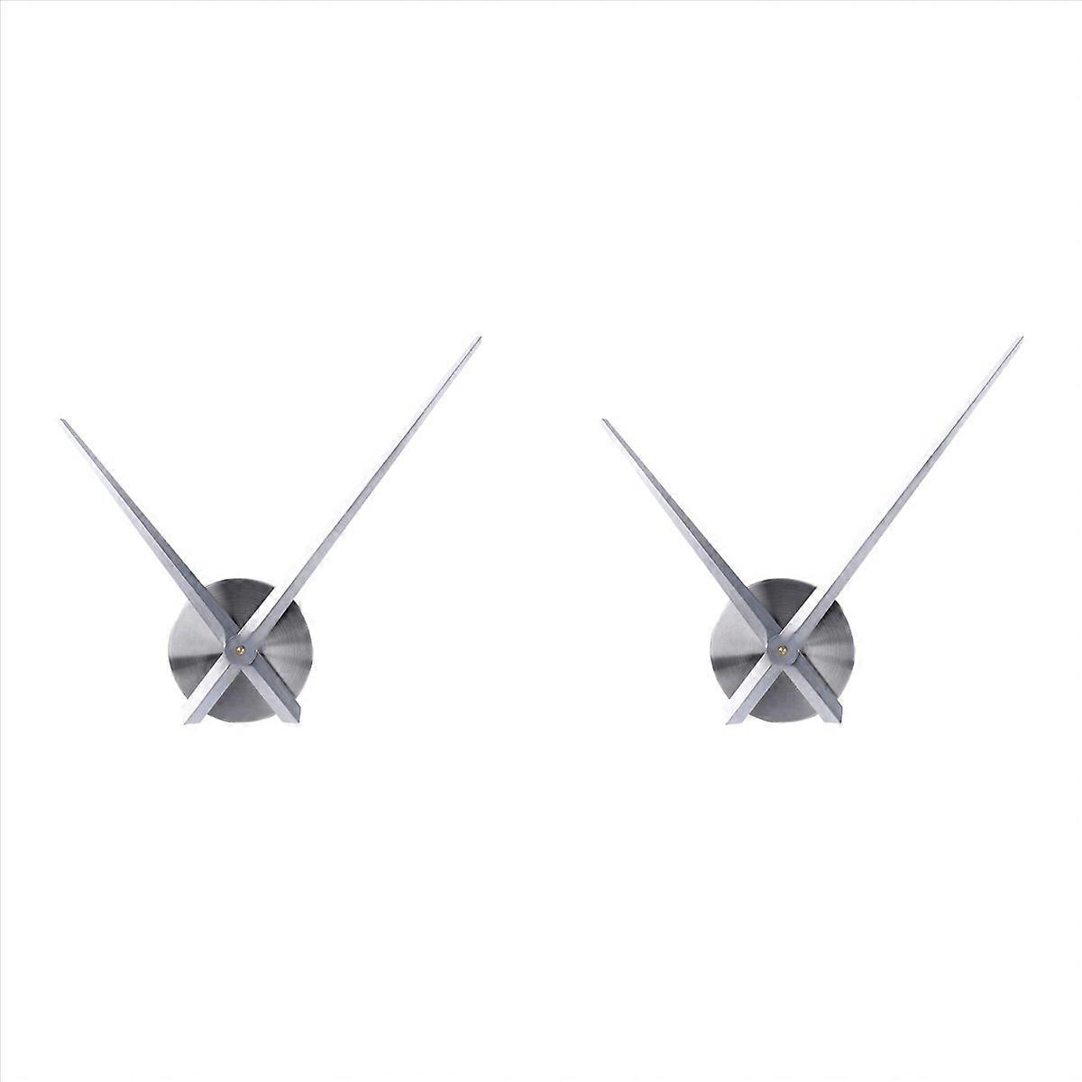 3D Clock Hands,DIY Large Clock Movement Mechanism Needles Part,Silver