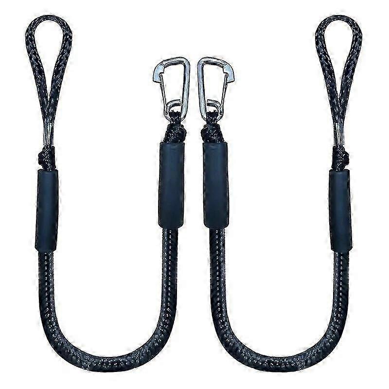 elastic bungee dock lines for boat mooring 4ft set of 2