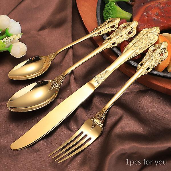 4 Piece Cutlery High Quality Gold Cutlery Set