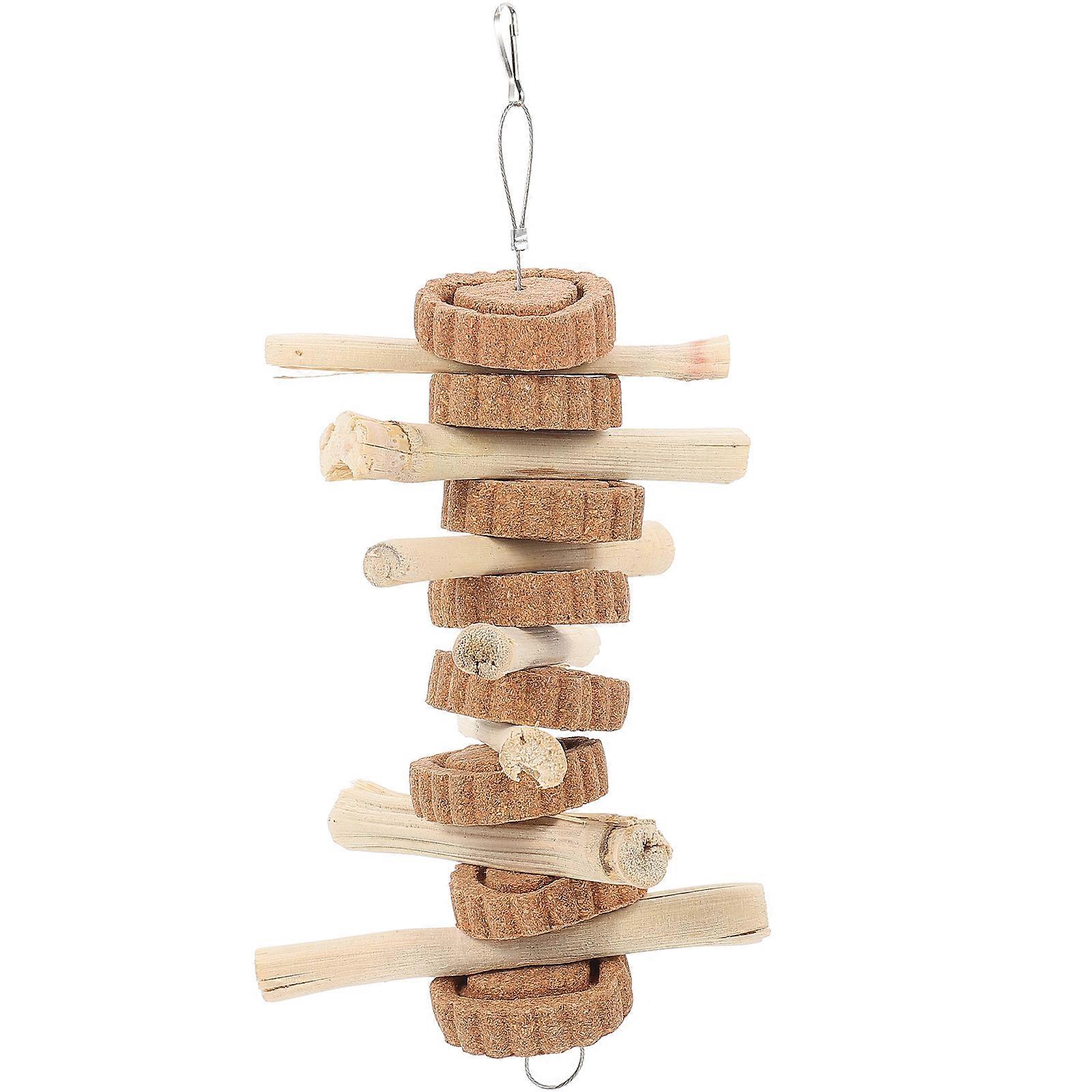 Rabbit Chew Toy 5Pcs Natural Biting Toy for Small Pets Teeth Grinding