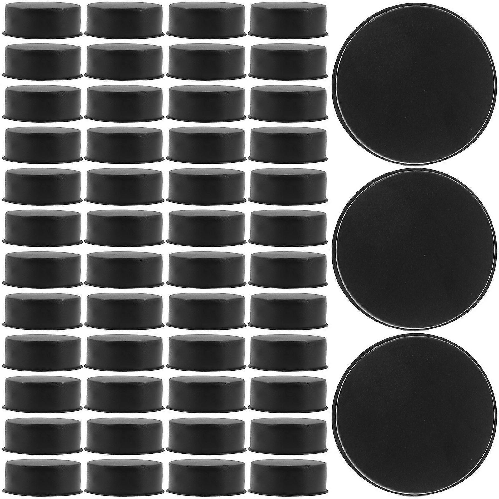 Black Plastic Hinge Hole Cover for Protection Small Hinge Cap 100Pcs