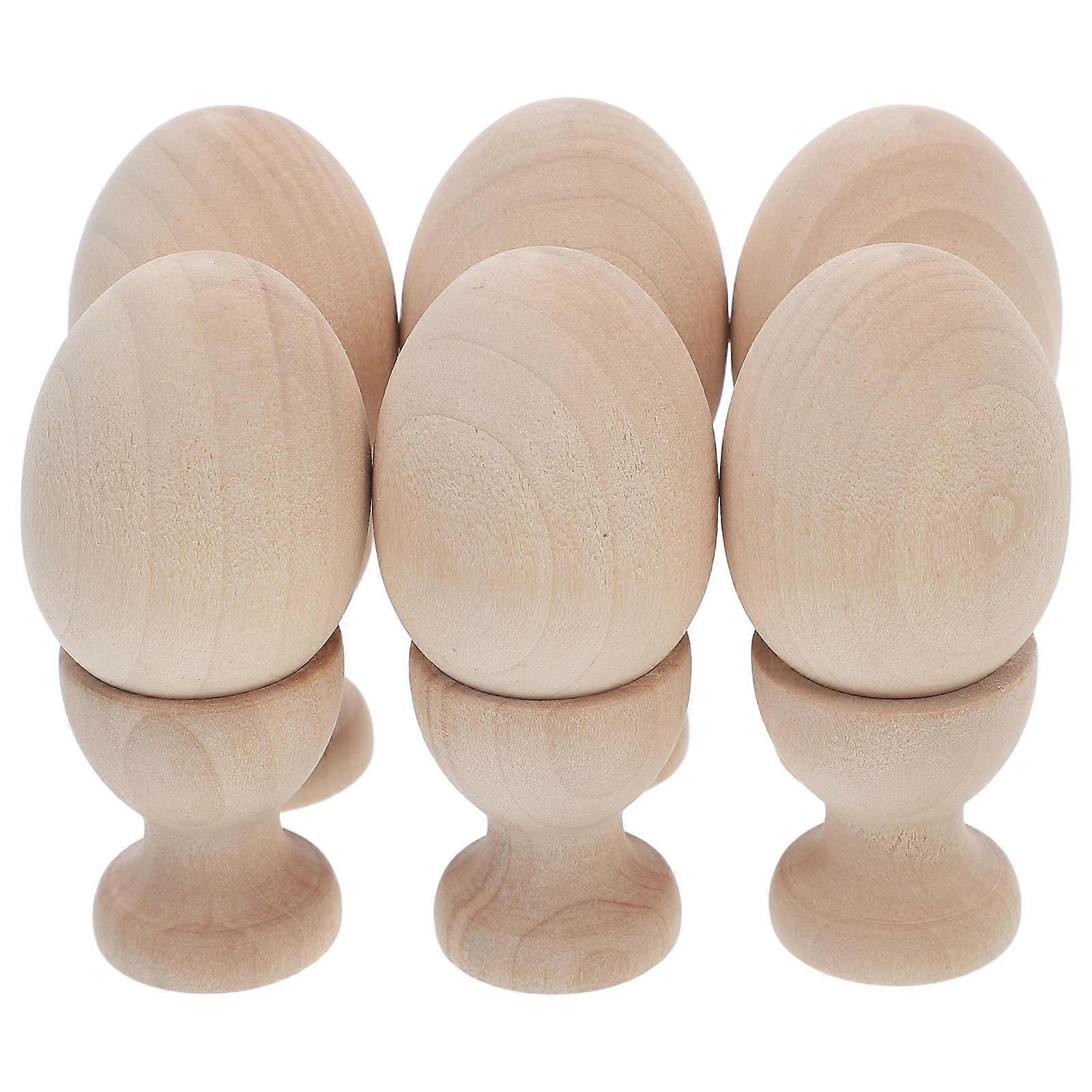 Assorted Color Wooden Egg Holder Set for Decorative Easter Egg Display 1Set