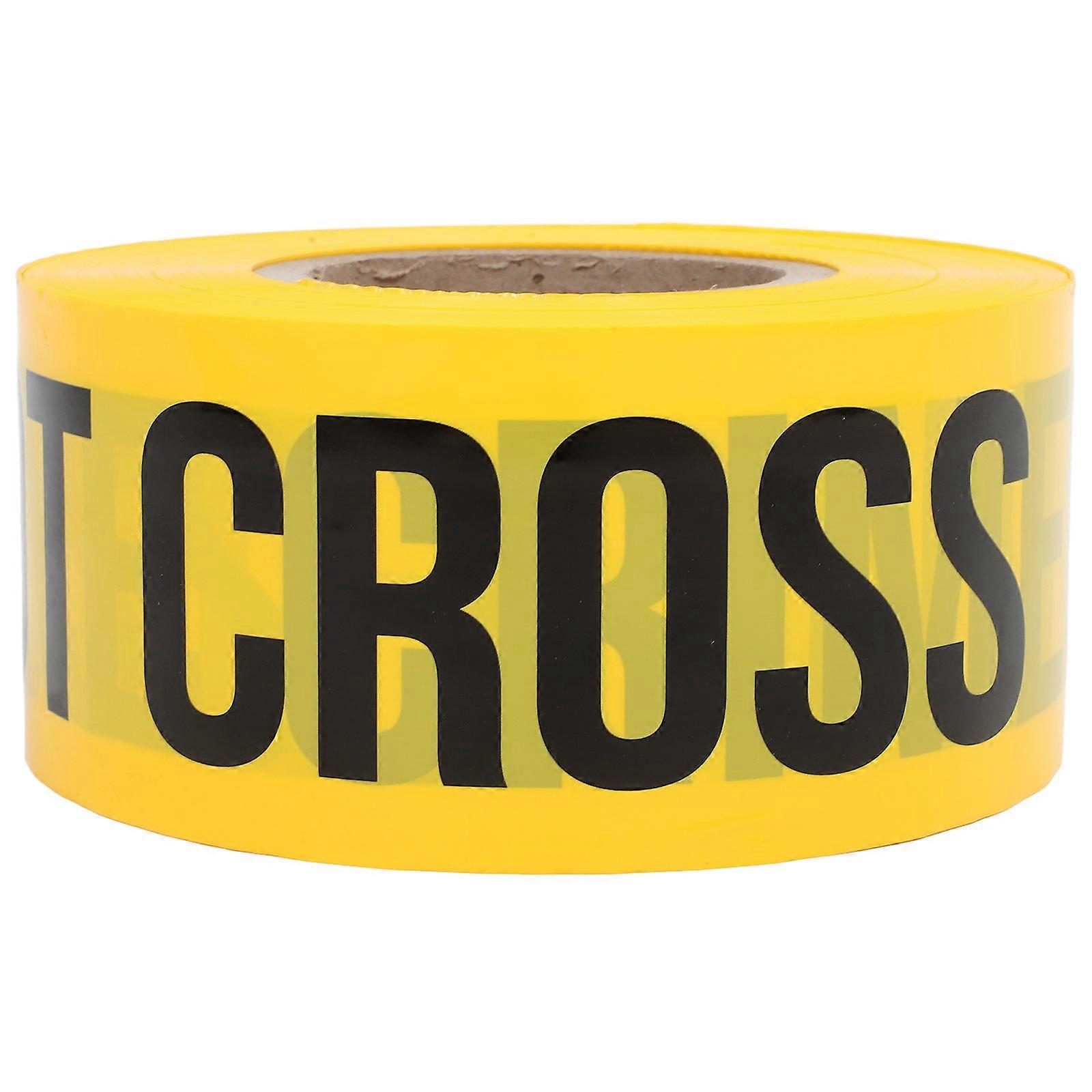 Yellow Pe Hazard Warning Crime Scene Marking Safety Isolation 1roll