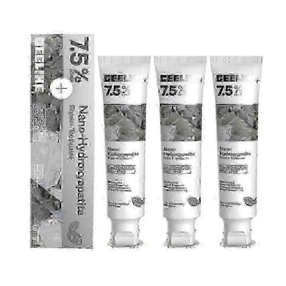 3-Pack CEELIKE Hydroxyapatite Toothpaste Enamel Strengthening & Sensitivity Whitening