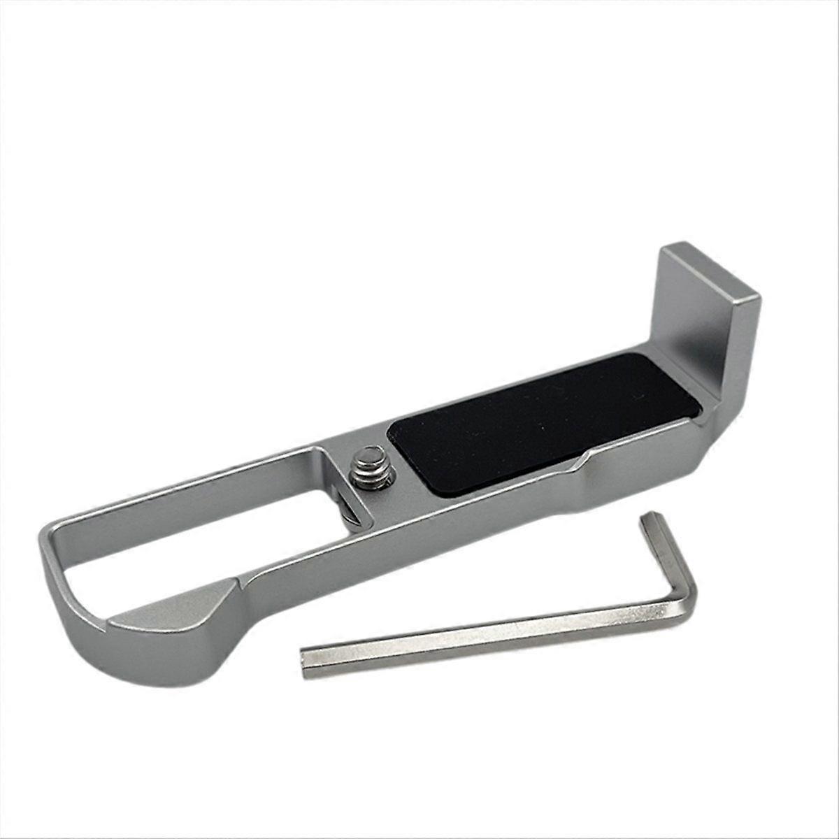 Camera Quick Release L Plate Hand Grip for G7X3 G7X2 Camera Multi-Functional Base Plate Silver