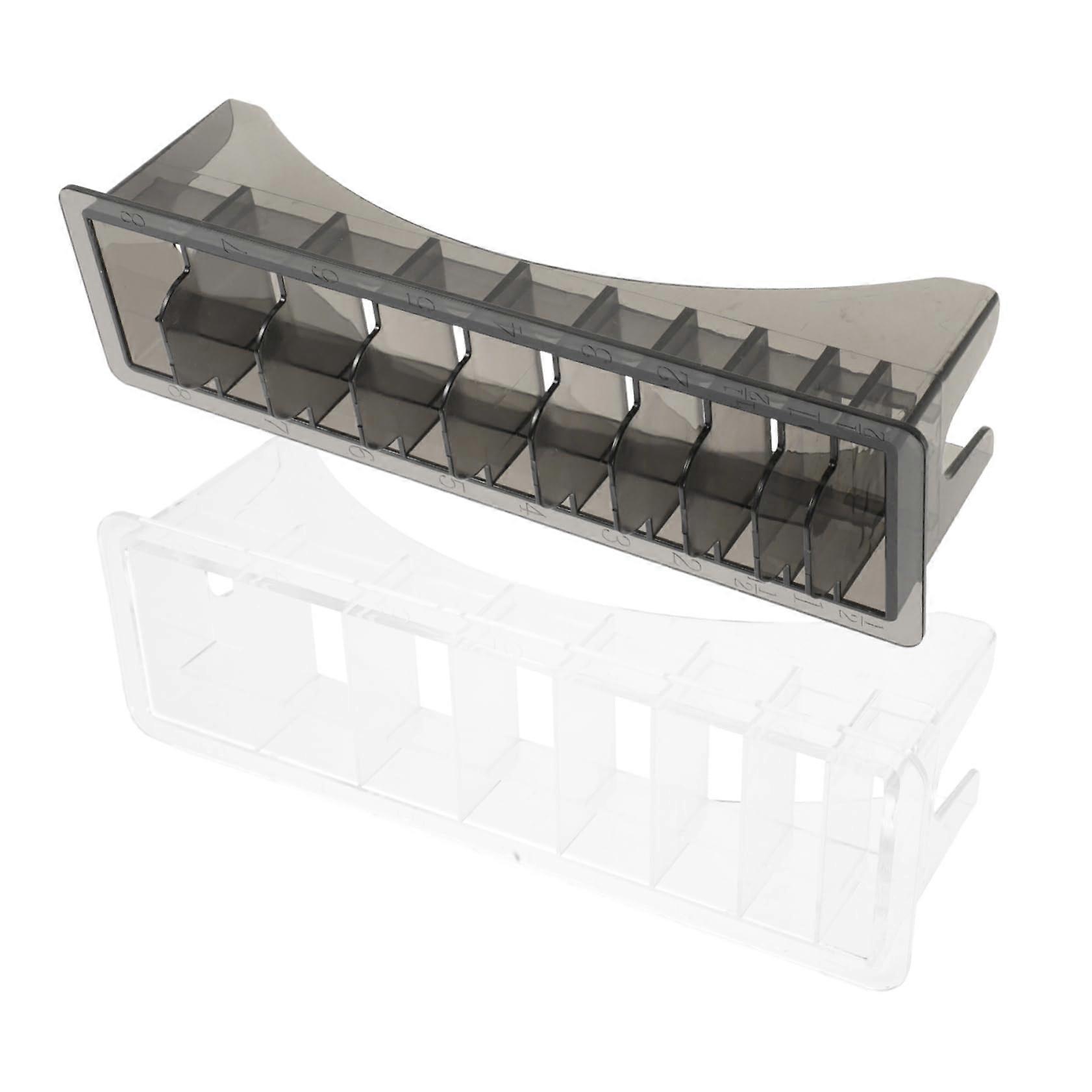 Clipper Guard Organizer Box Set, Universal Fit Plastic Storage for Barber Tools, Easy Clean Design