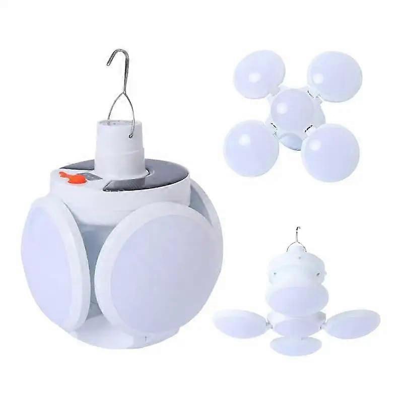 Solar Camping Light Rechargeable LED Lantern Waterproof Foldable 90° Design with Battery Indicator and 5 Modes for Outdoor Adventures