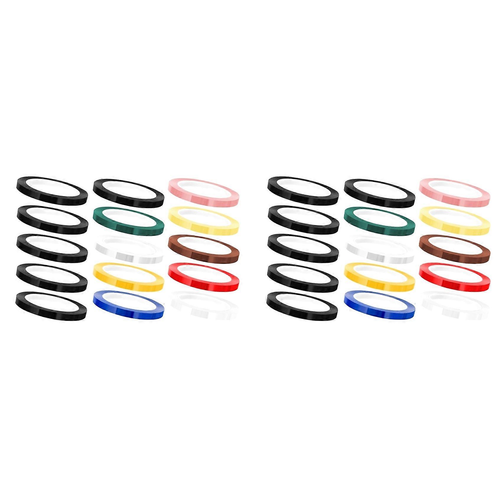 30 Rolls Autoclave Tape-Sterilization Tape,1/4Inch Width 216Ft Length Instruments Identification Tape 10 Colors