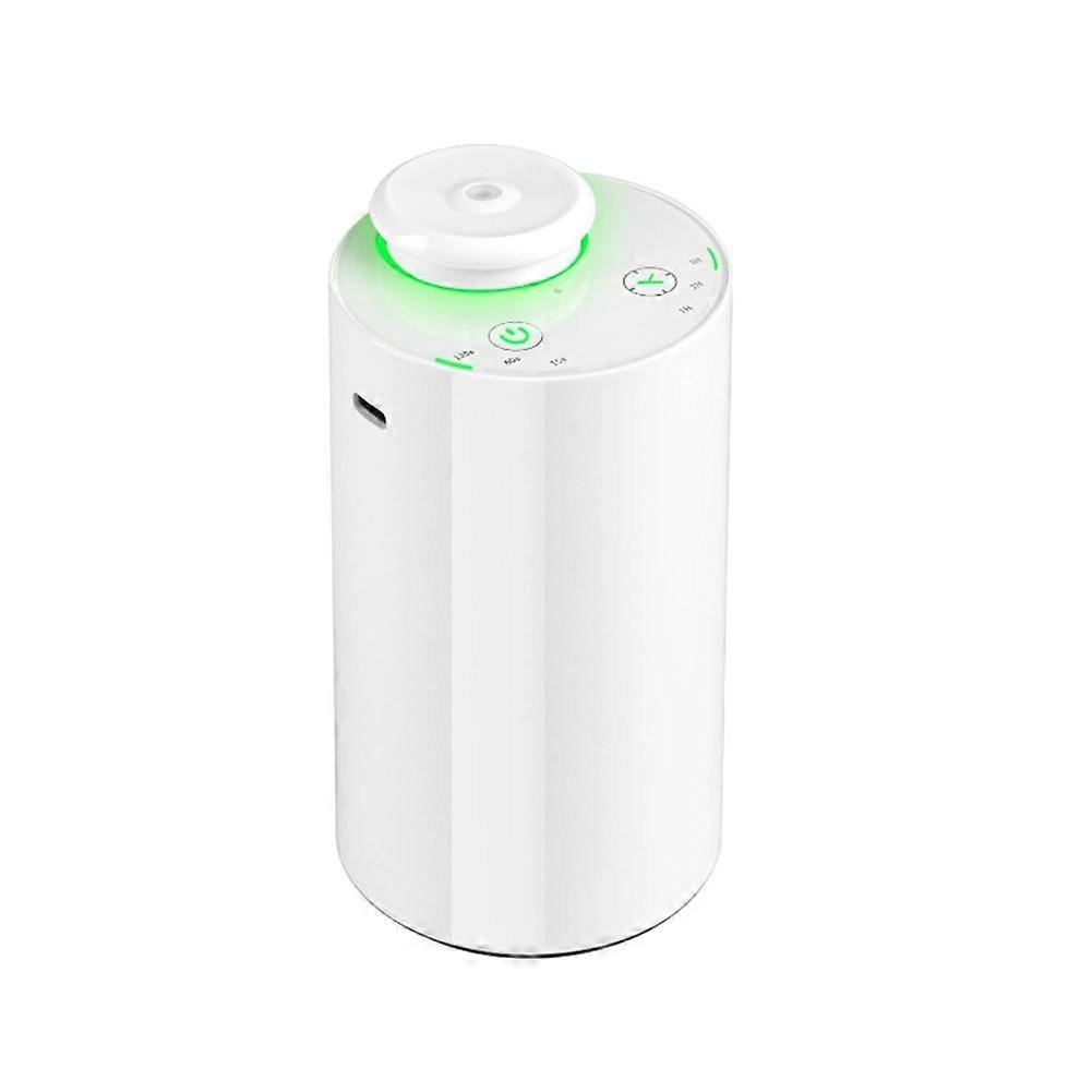Waterless Essential Oil Diffuser, 7 Colors LED Light, Mini Scent Air Machine, Aromatherapy Mist Diffuser for Home White