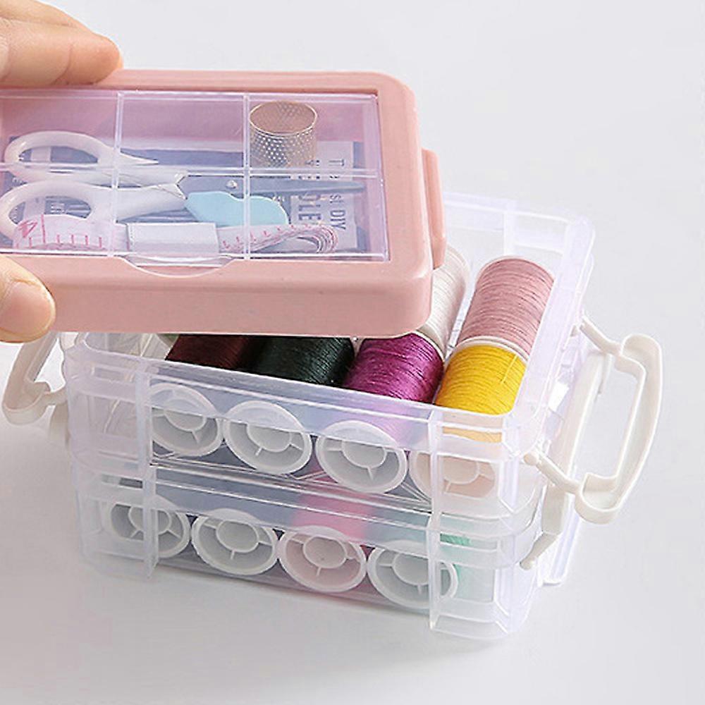 Multi-color Needle and Thread Box Double-layer Practical Multifunctional Sewing Tool Needle and Thread Storage Box
