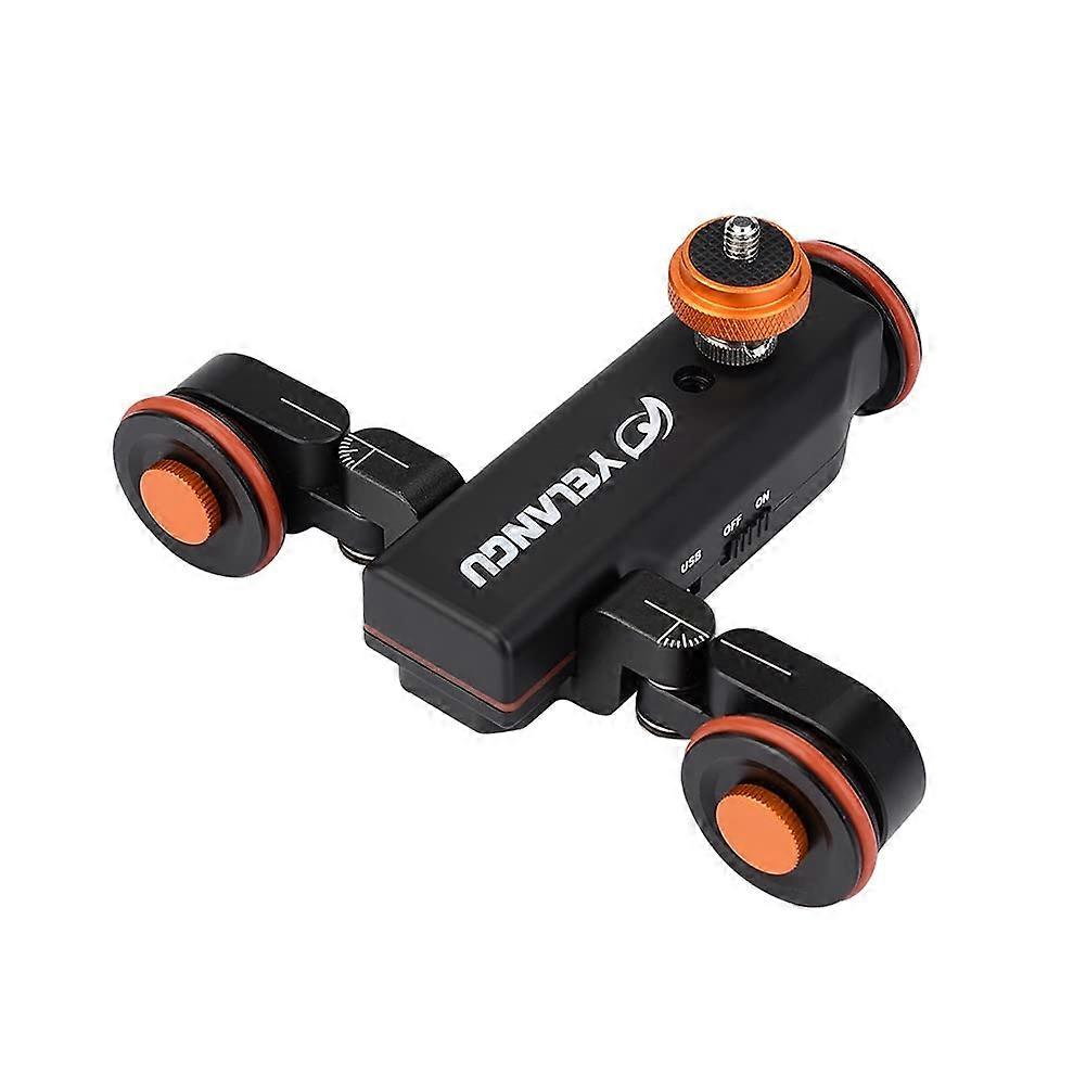 Motorized Camera Dolly with Remote Control, 360° Panoramic Shooting, Adjustable Wheel Angles for DSLR and Smartphone