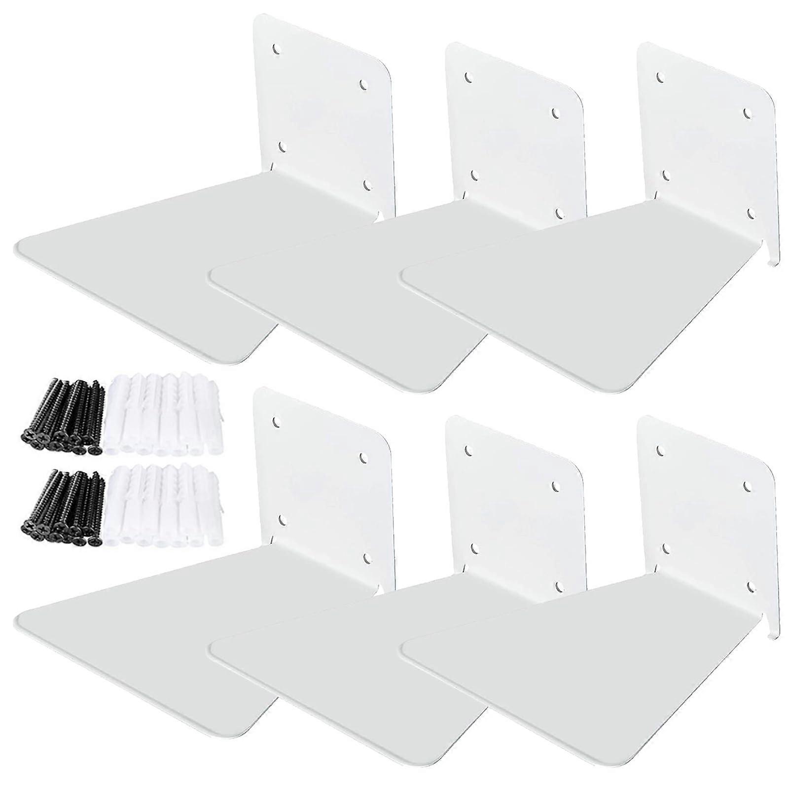 3 Pieces Invisible Floating Bookshelf Wall Mounted Space Saving Shelves Modern Minimalist Multicolor