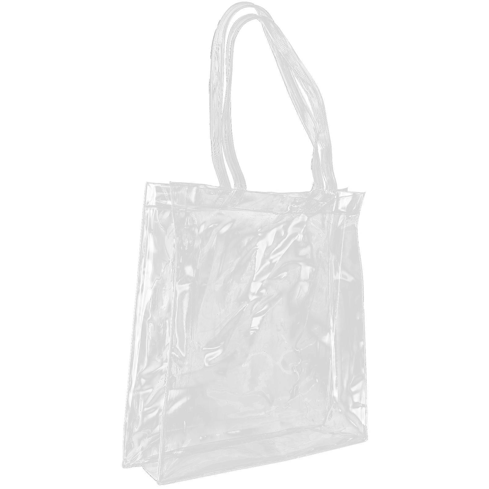 File Organization A4 Size Portable Storage Bag Perfect For Exams Rectangular Transparent 5Pcs