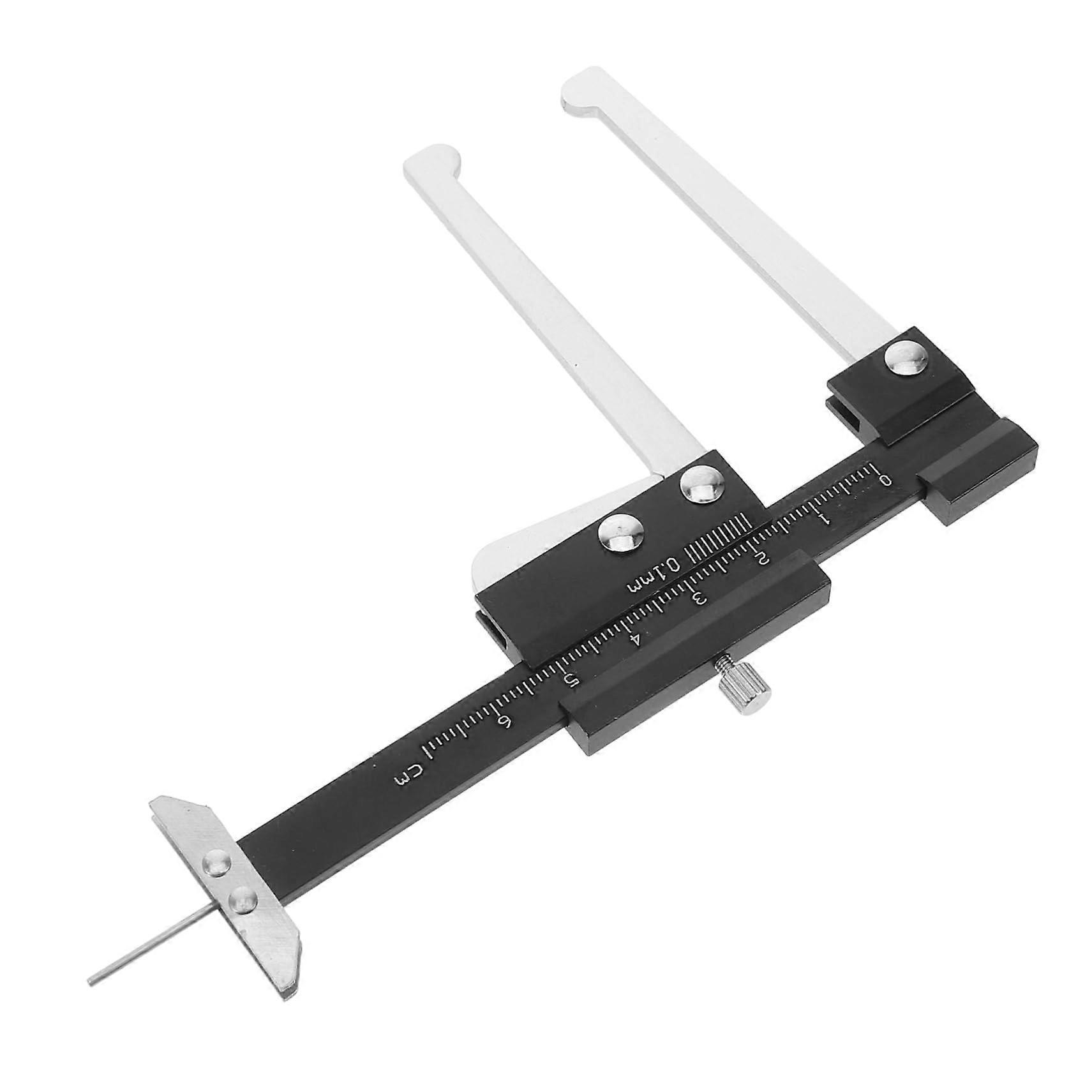 Brake Pad Thickness Gauge with Clear Scale for Precise Brake Disc Measurement and Automotive Use