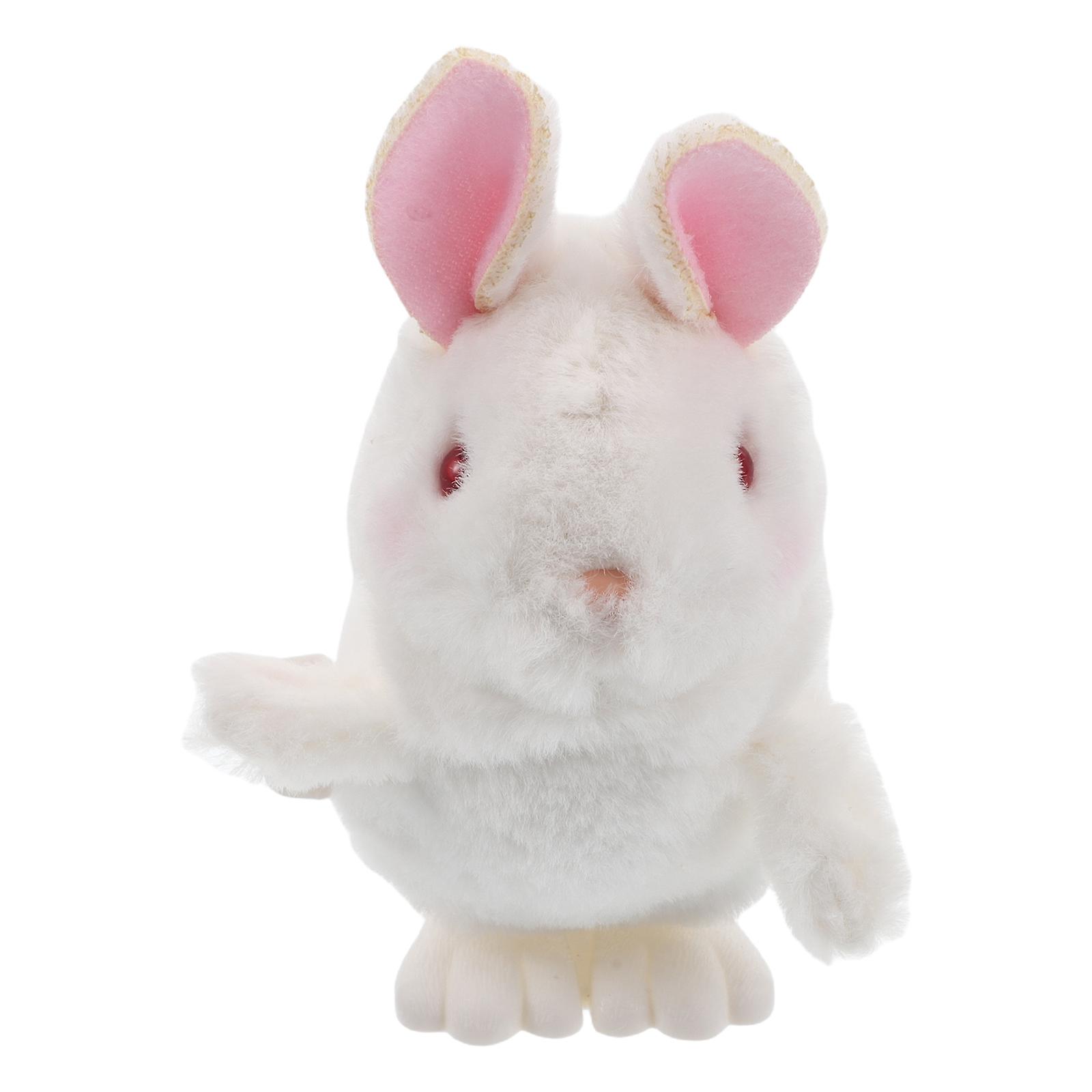Wind Up Plush Bunny Toy for Kids Interactive Jumping Toy Rabbit 3Pcs