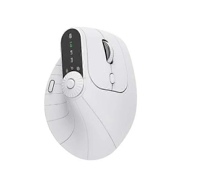 Jomaa BT5.0 Wireless Vertical Mouse With Function Adjustment Knob 8 Buttons Rechargeable Ergonomic Mice for Win/IOS/Android