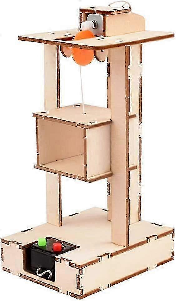 Diy Elevator Toy Remote Control Physical Equipment Crane Lift Elevator Model