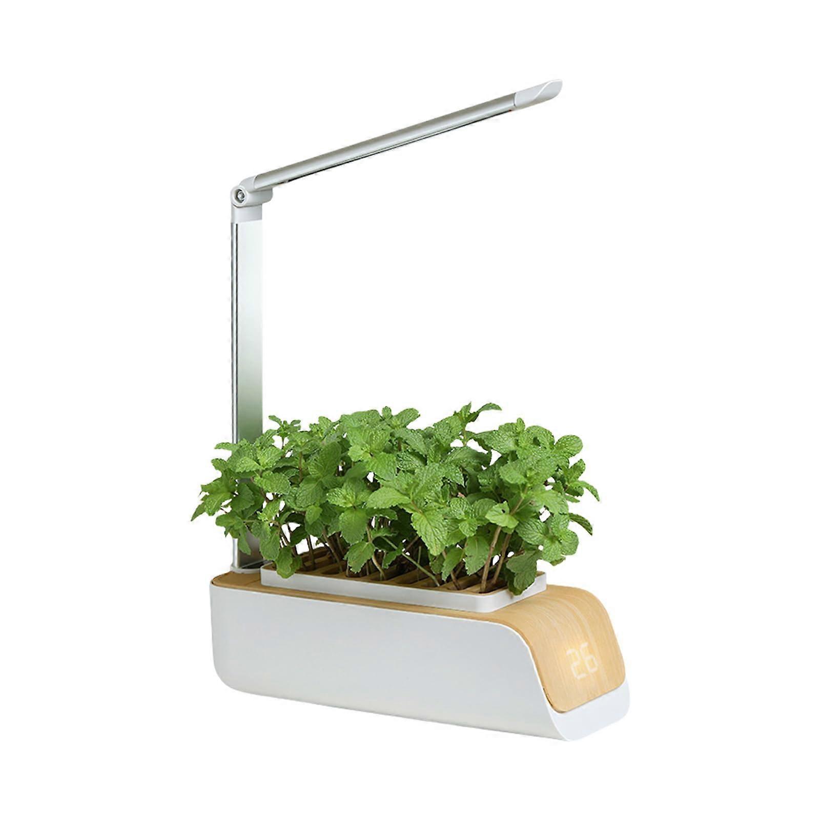 Indoor Hydroponic Garden with Adjustable Height LED Grow Light, 4 Modes and Automatic Home Kit