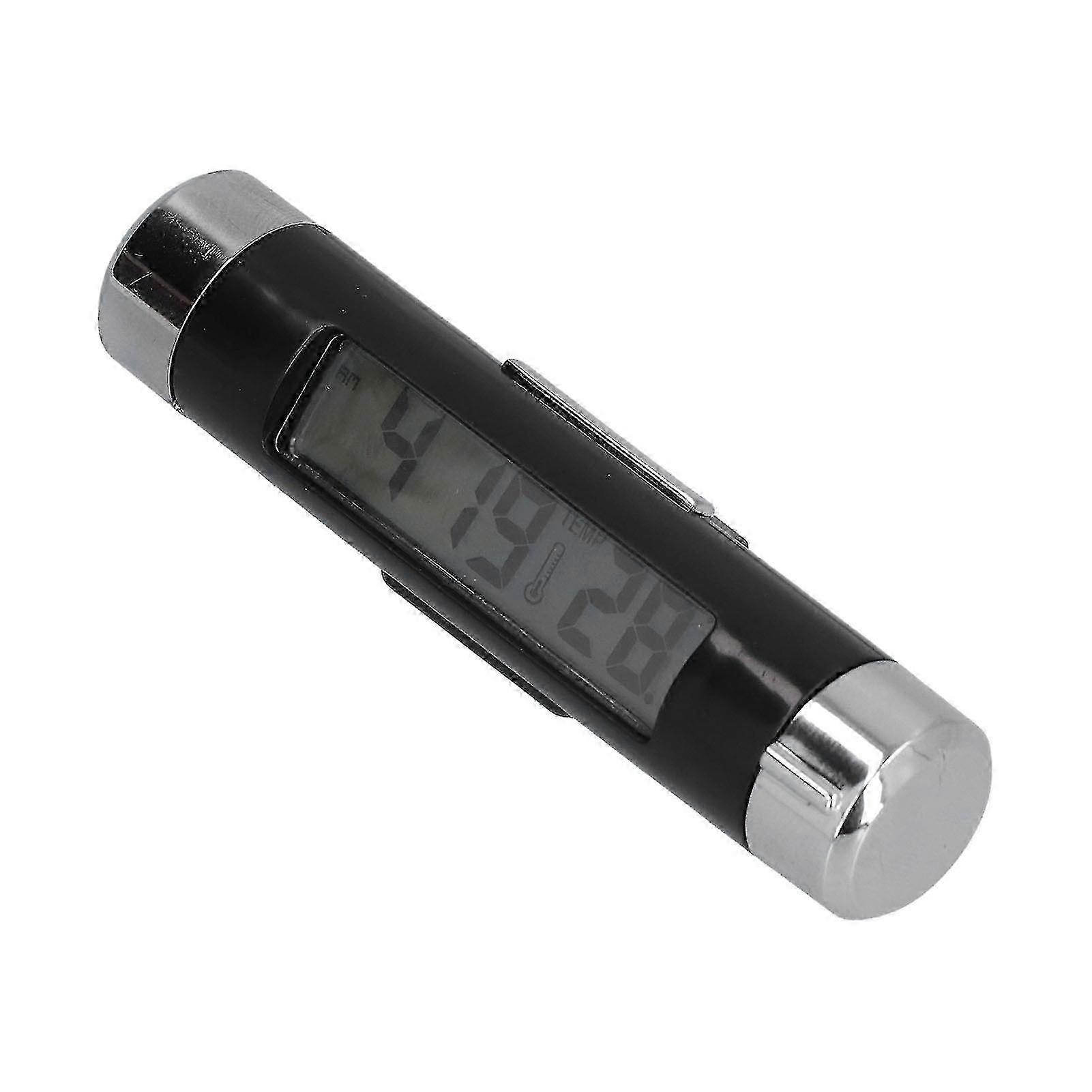 K01 Car Thermometer Battery Powered Multifunctional Luminous LCD Car Dashboard Clock 25-26