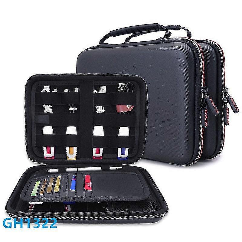 26-27 Electronics Cable Organizer Bag Usb Flash Drive Memory Card Hdd Case Travel Case