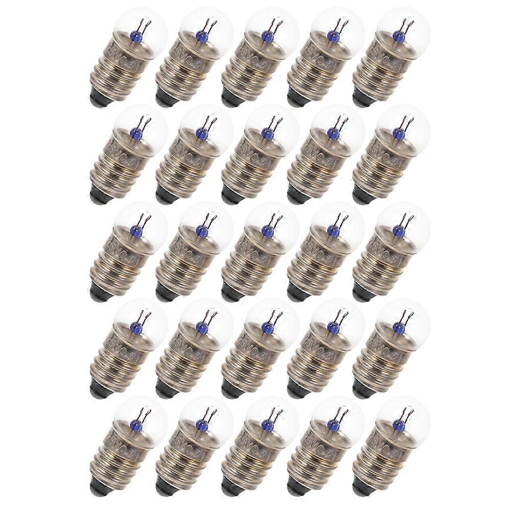 Mini Screw Light Bulbs for Illuminating 50Pcs Golden
