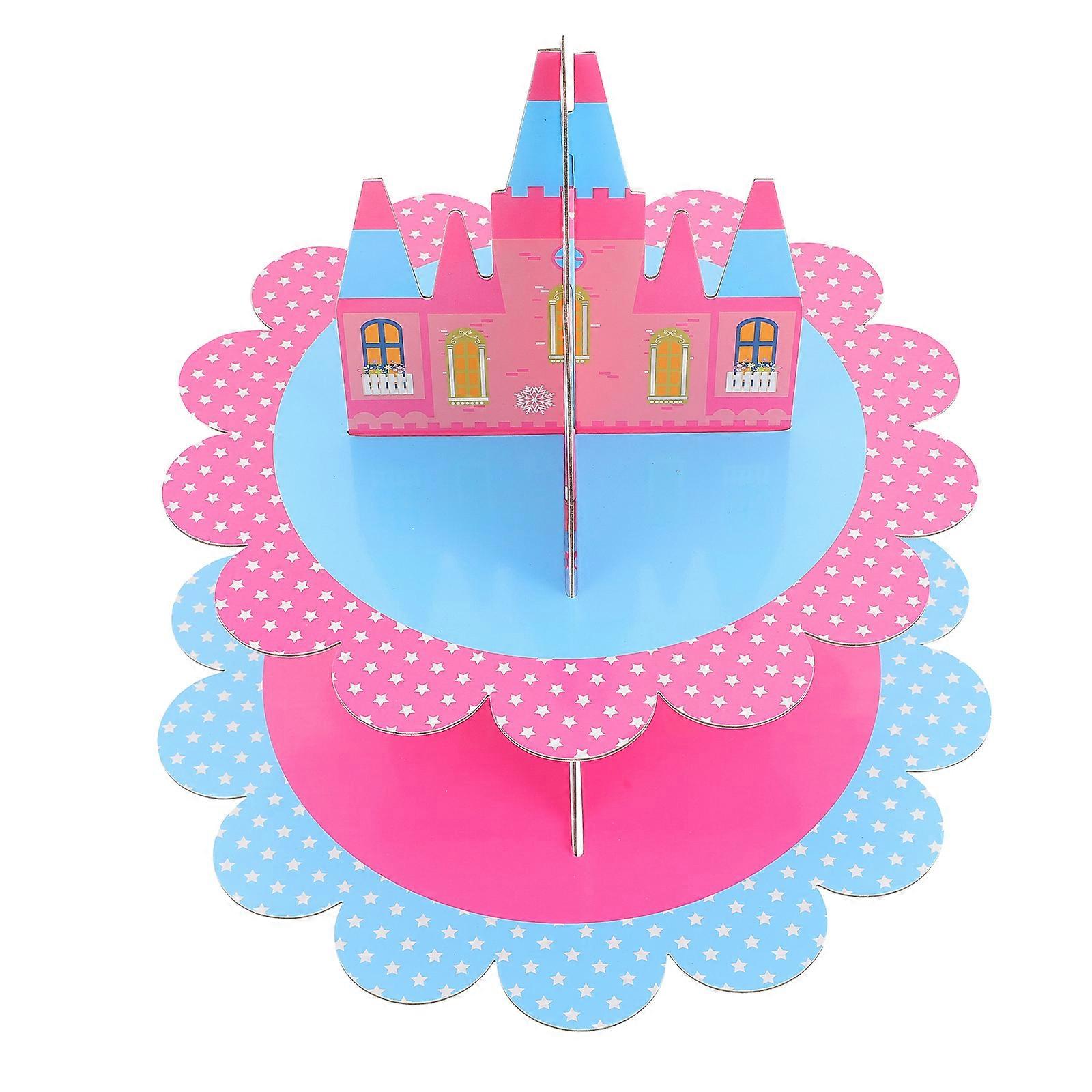 Dessert Display Tower Castle Shape for Cake Storage 1Pcs